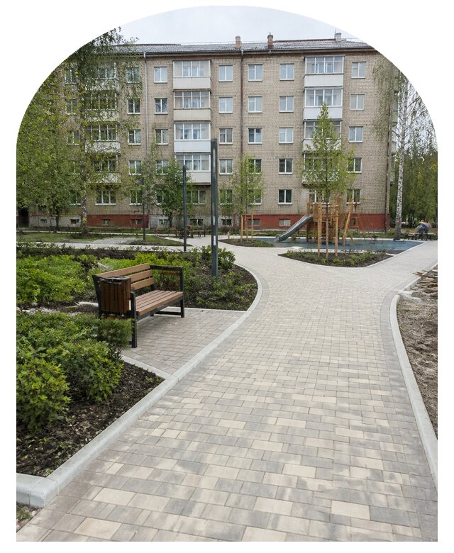 Благоустройство двора МКД под ключ в Батайске от 253025 р. | Метпроект-Бтс